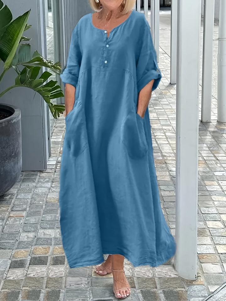 Lunessa™ - Relaxed Pocket Maxi Dress
