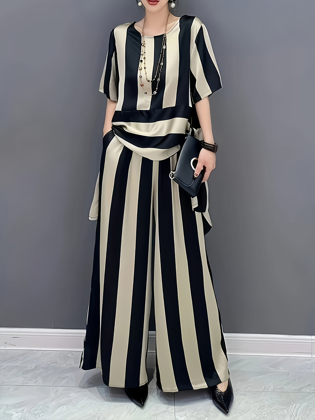 Sasha™ - Stripe Flared Set