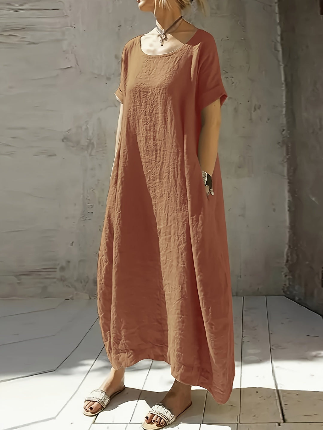 Tessa™ - Drop-Shoulder Maxi Dress