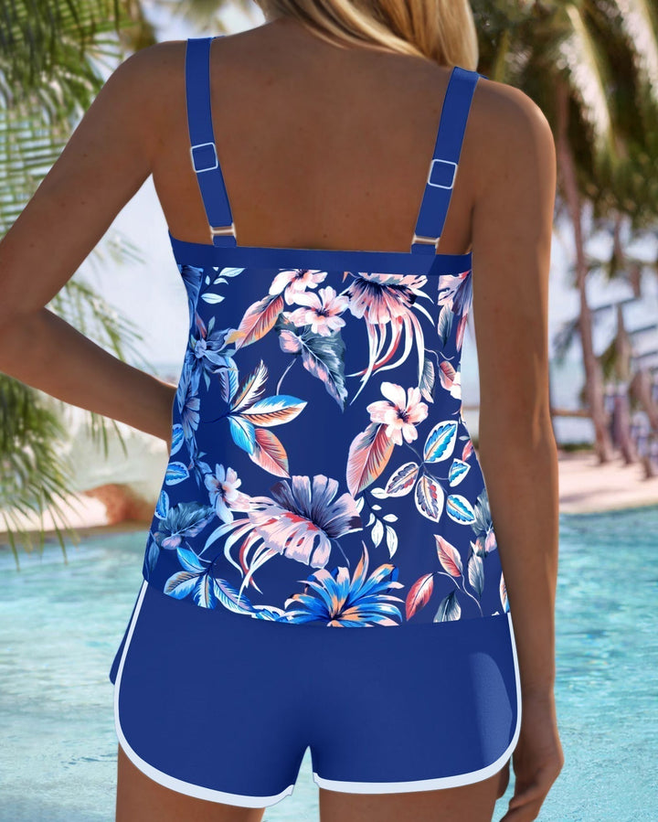 Imke | Sleeveless Printed Tankini
