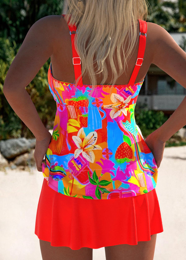 Eleanor | Colorful Tankini Swim Dress