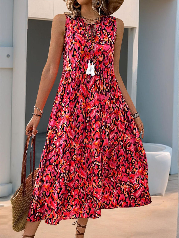 Floriva™ - Breezy A-Line Midi Dress