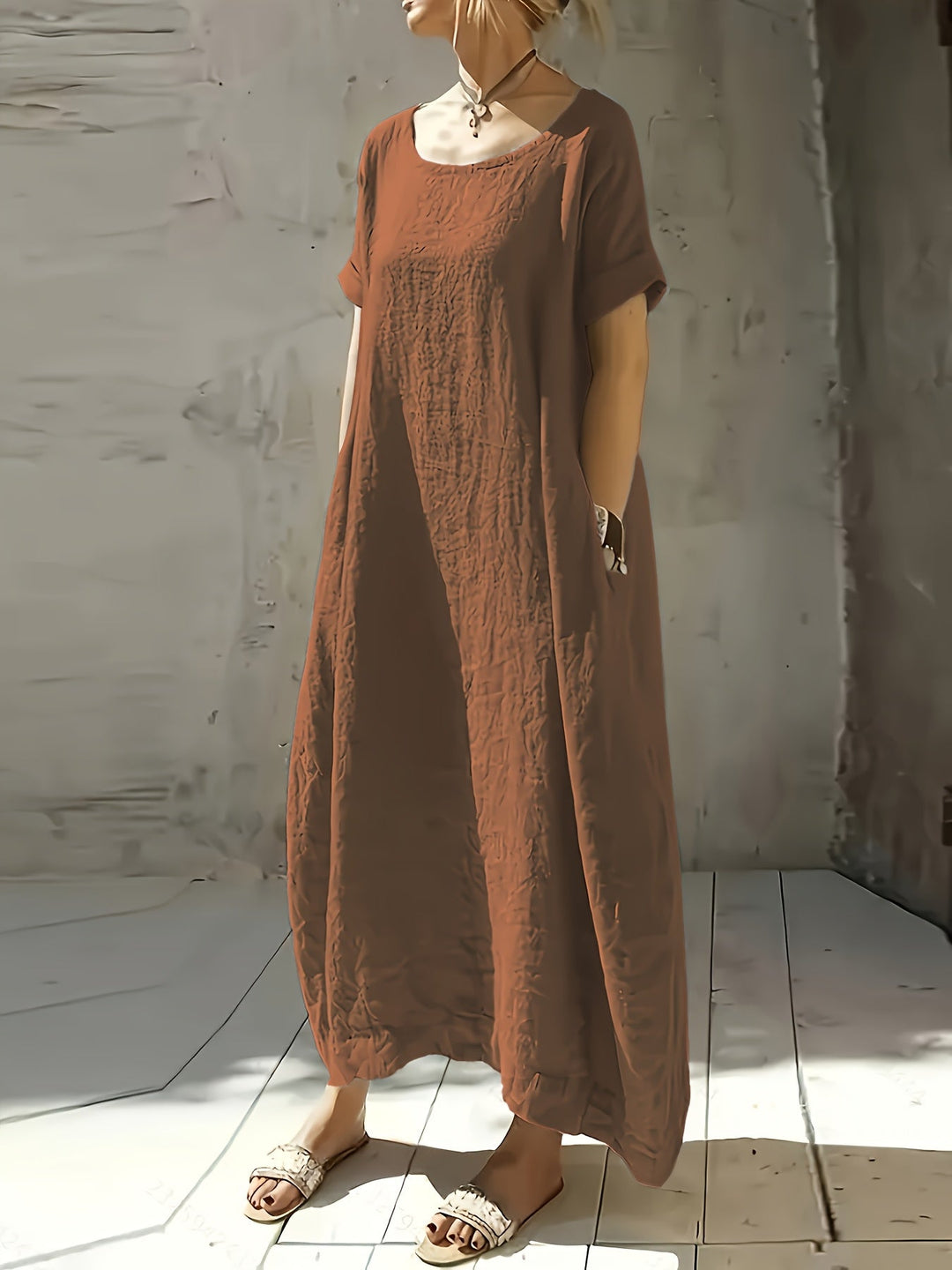Tessa™ - Drop-Shoulder Maxi Dress