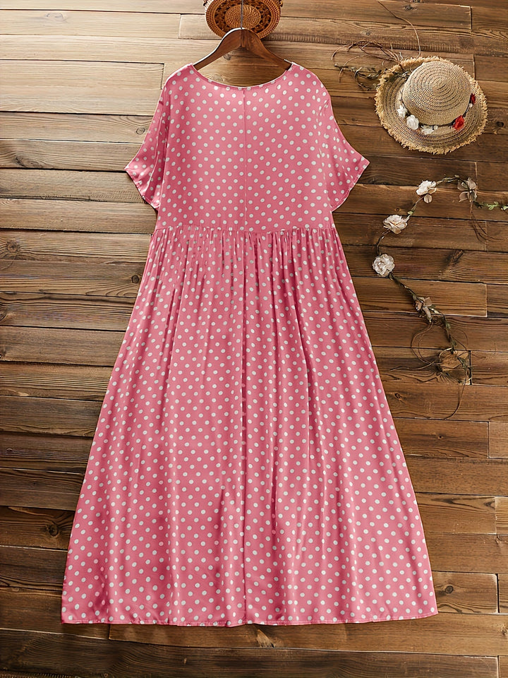 Dot™ - Retro Polka Dot Midi Dress