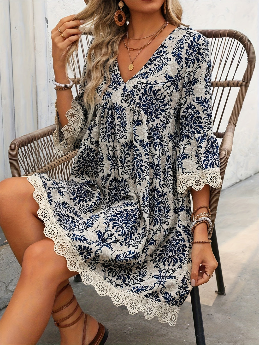 Damira™ - Boho Lace Tunic Dress