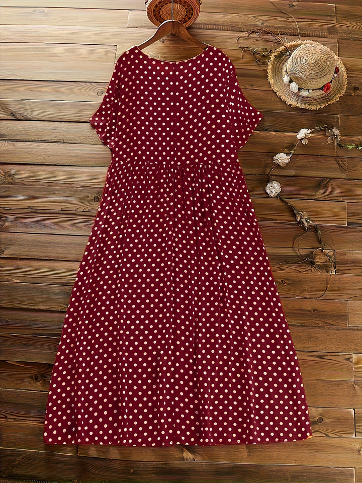 Dot™ - Retro Polka Dot Midi Dress