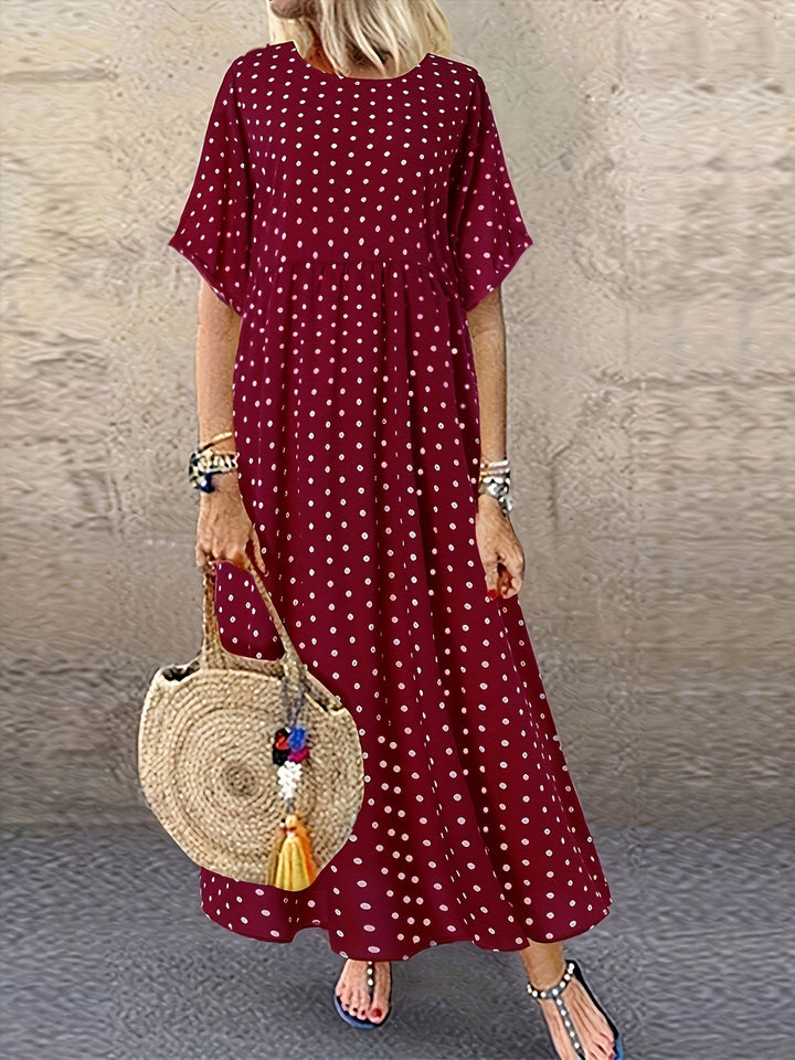 Dot™ - Retro Polka Dot Midi Dress