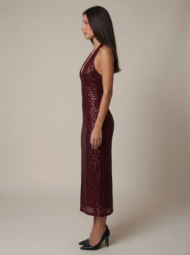 Emily Sequin Midi Dress