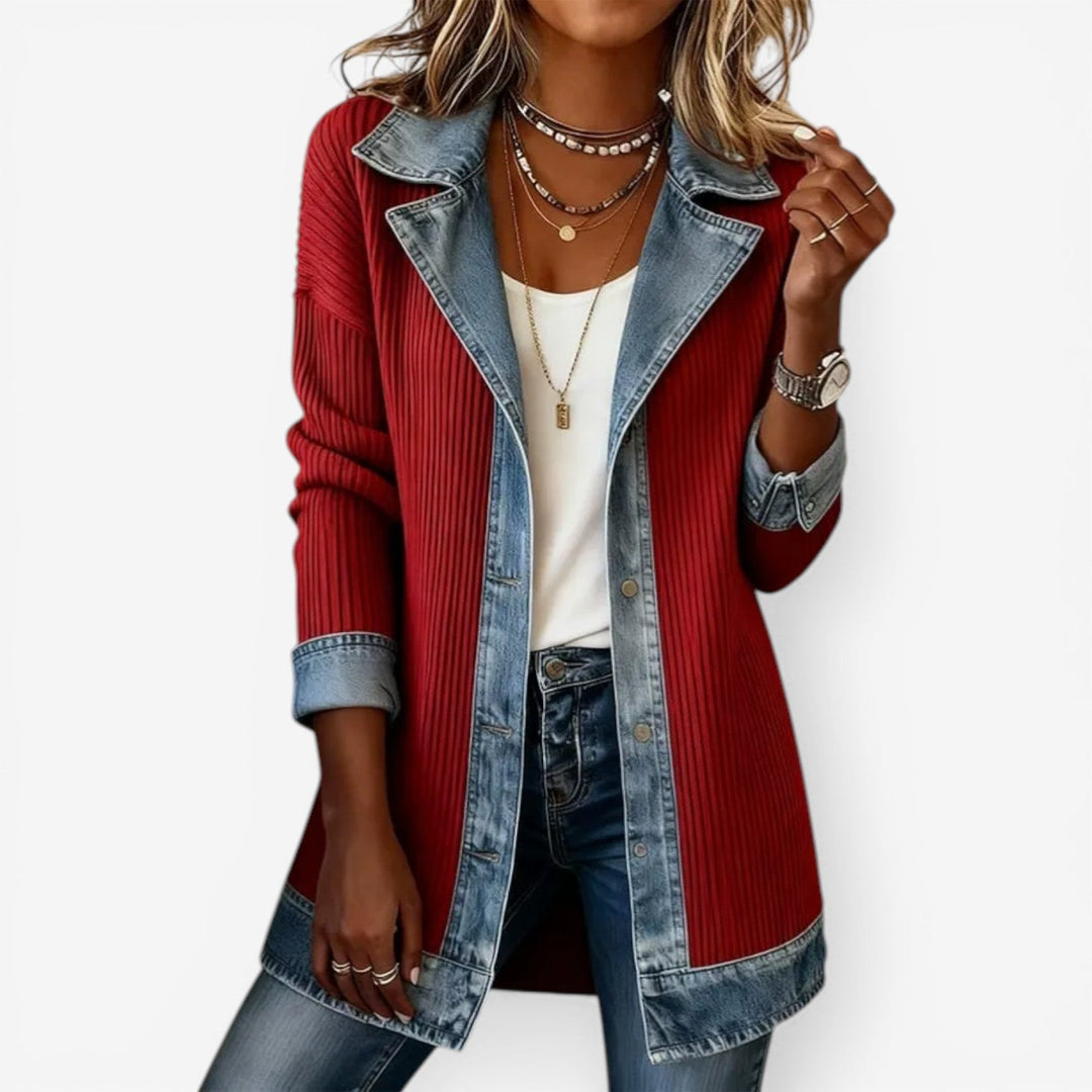 Emilia™ | Mixed Denim Jacket
