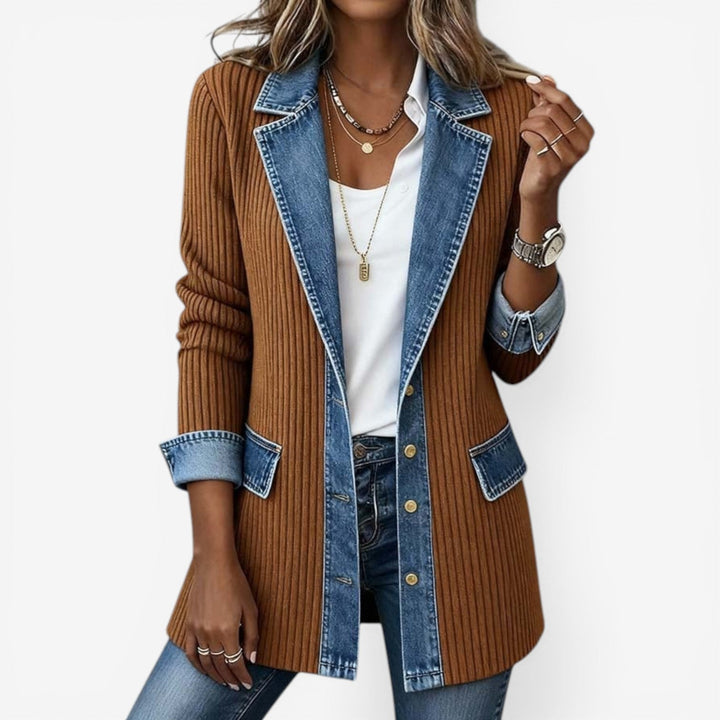 Emilia™ | Mixed Denim Jacket