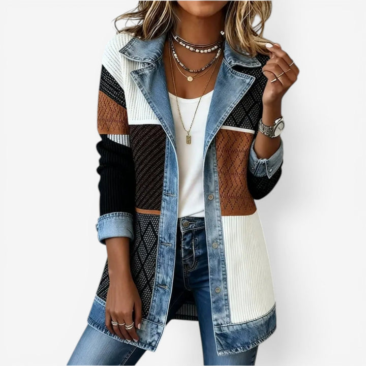Emilia™ | Mixed Denim Jacket