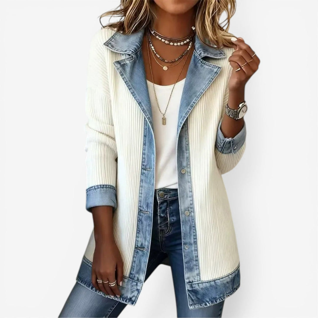 Emilia™ | Mixed Denim Jacket