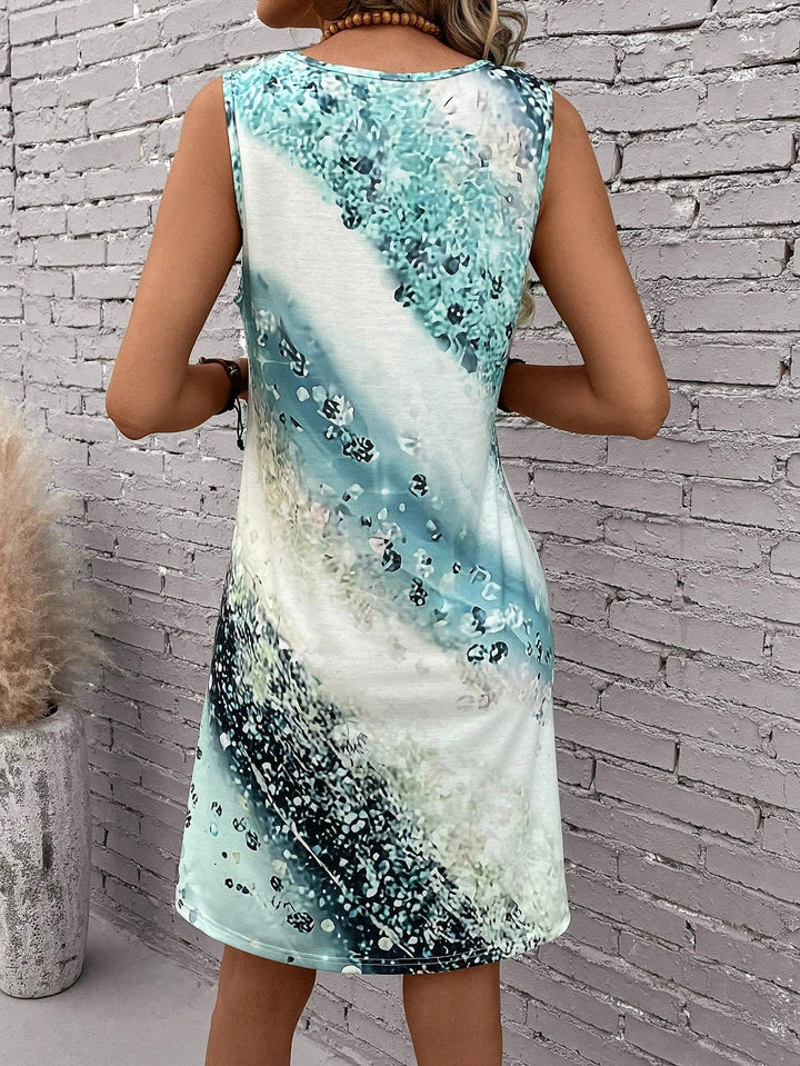 Thea™ - Sleeveless Boho Print Dress