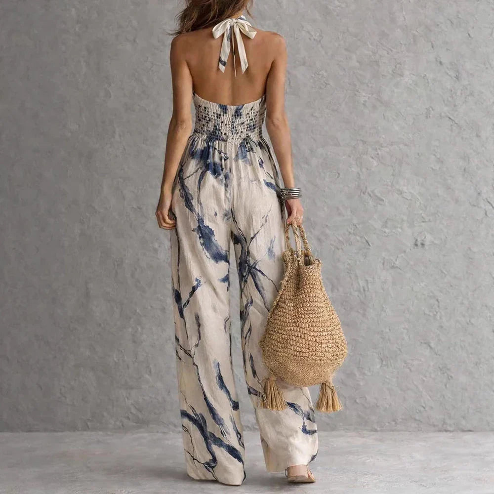Madison Flowy Halter Maxi Dress