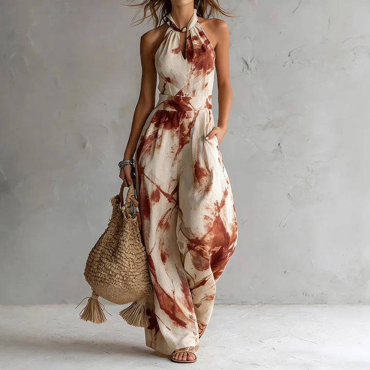 Madison Flowy Halter Maxi Dress