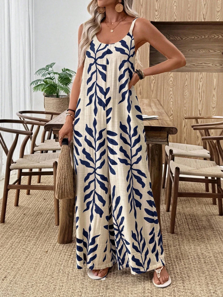 Ivy™ - Tropical Wide-Leg Jumpsuit