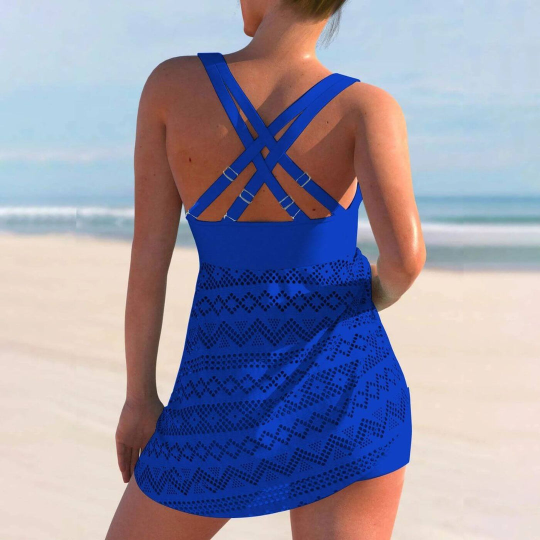 Emille - Flattering Refined Beach Swim Dress