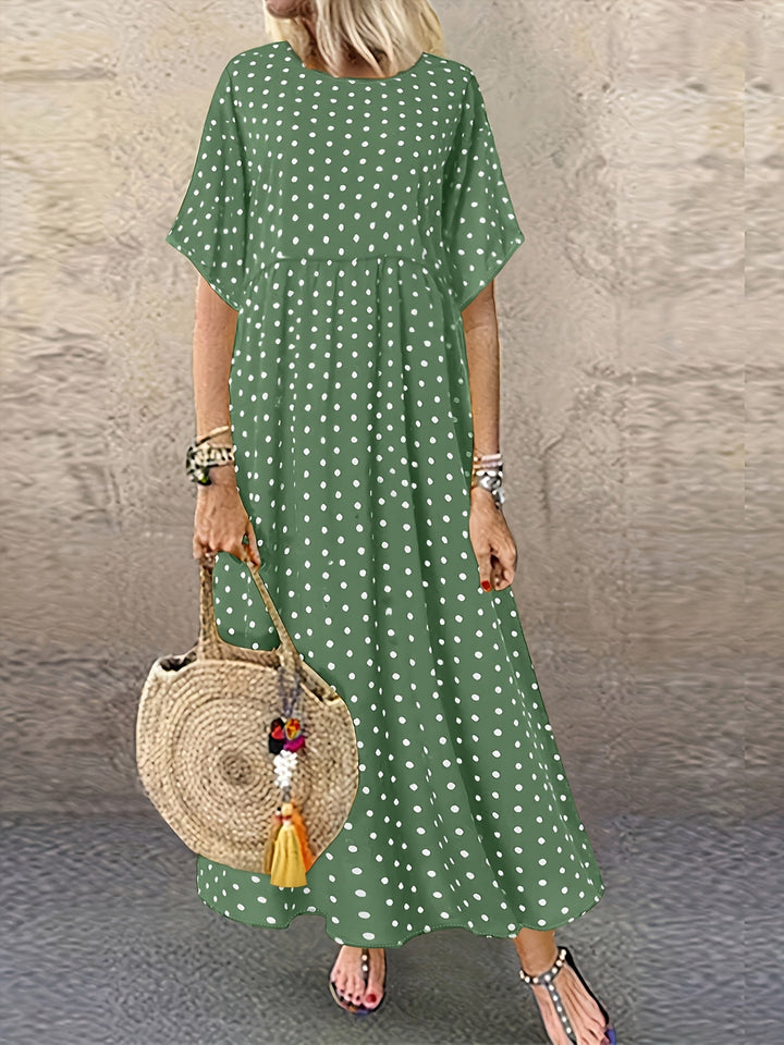 Dot™ - Retro Polka Dot Midi Dress