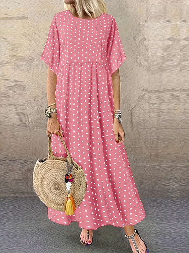 Dot™ - Retro Polka Dot Midi Dress