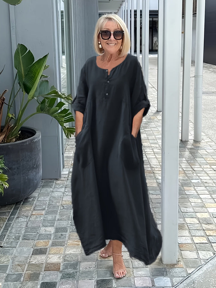 Lunessa™ - Relaxed Pocket Maxi Dress