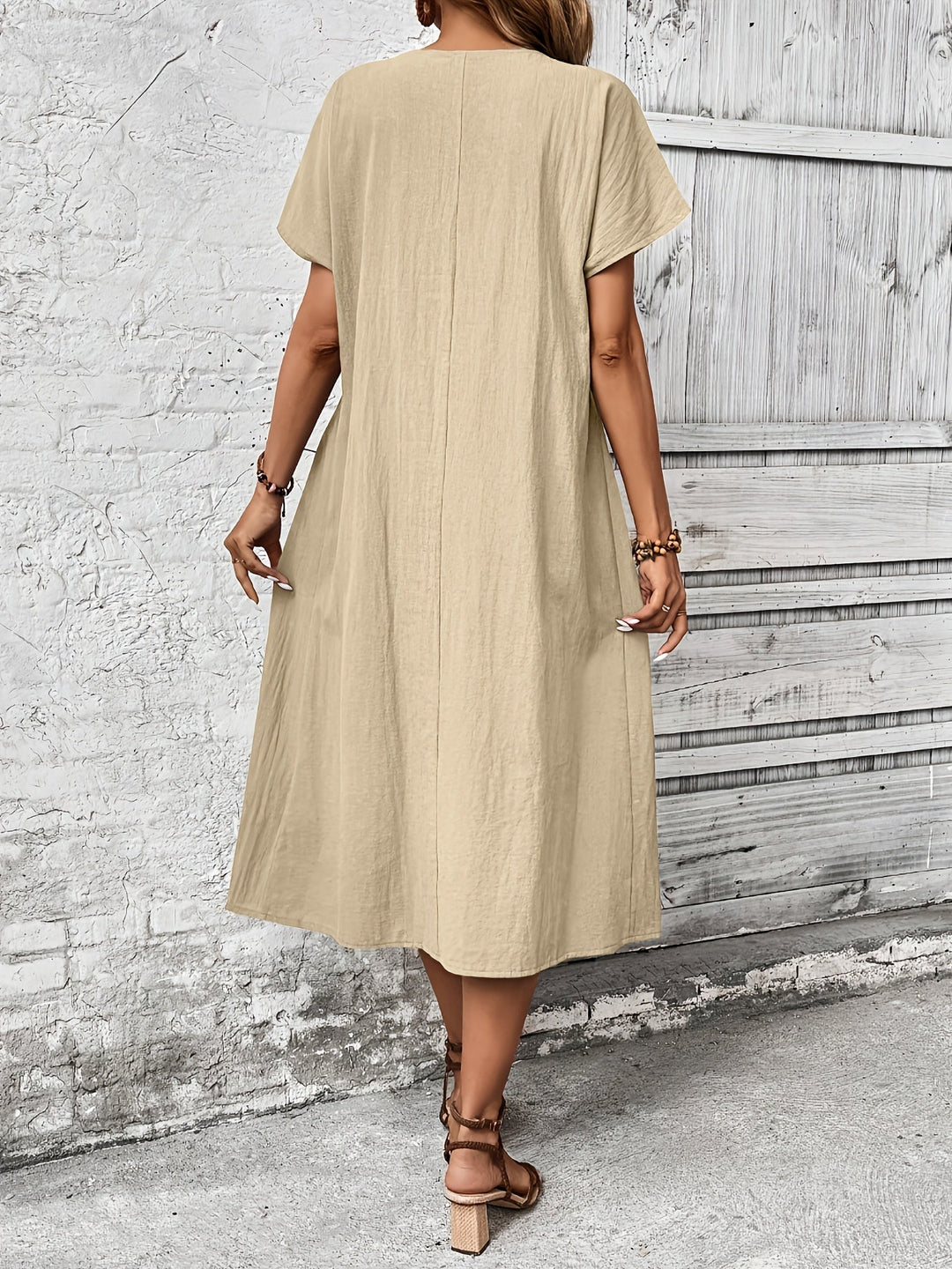 Serlina™ - Retro Pleated Midi Dress