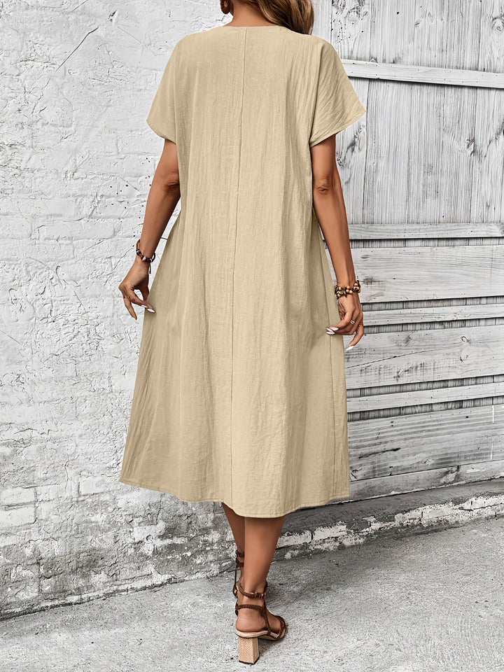 Serlina™ - Retro Pleated Midi Dress