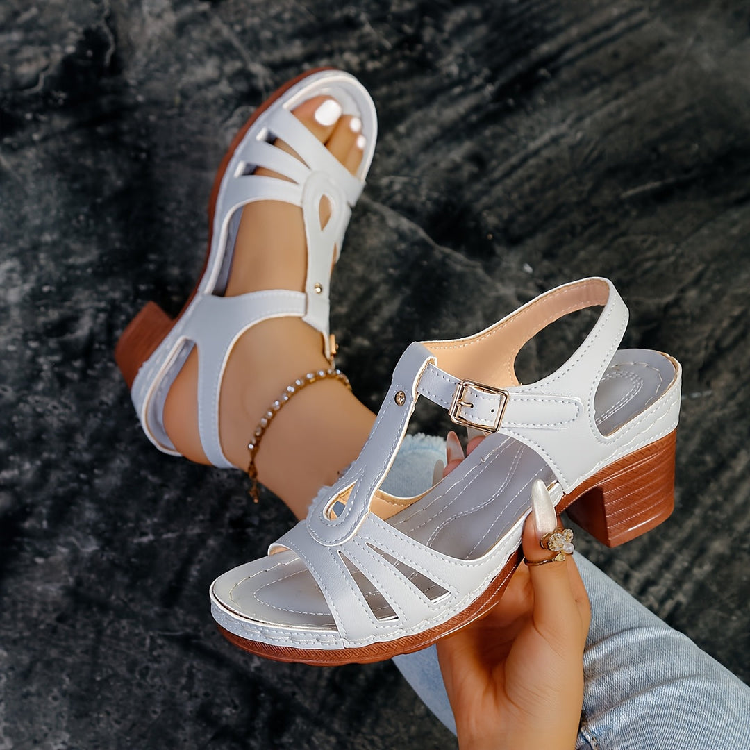 Bianca™ - Heart Boho Wedge Sandals