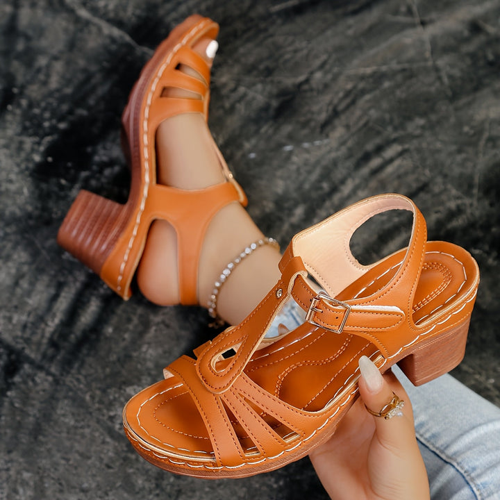 Bianca™ - Heart Boho Wedge Sandals
