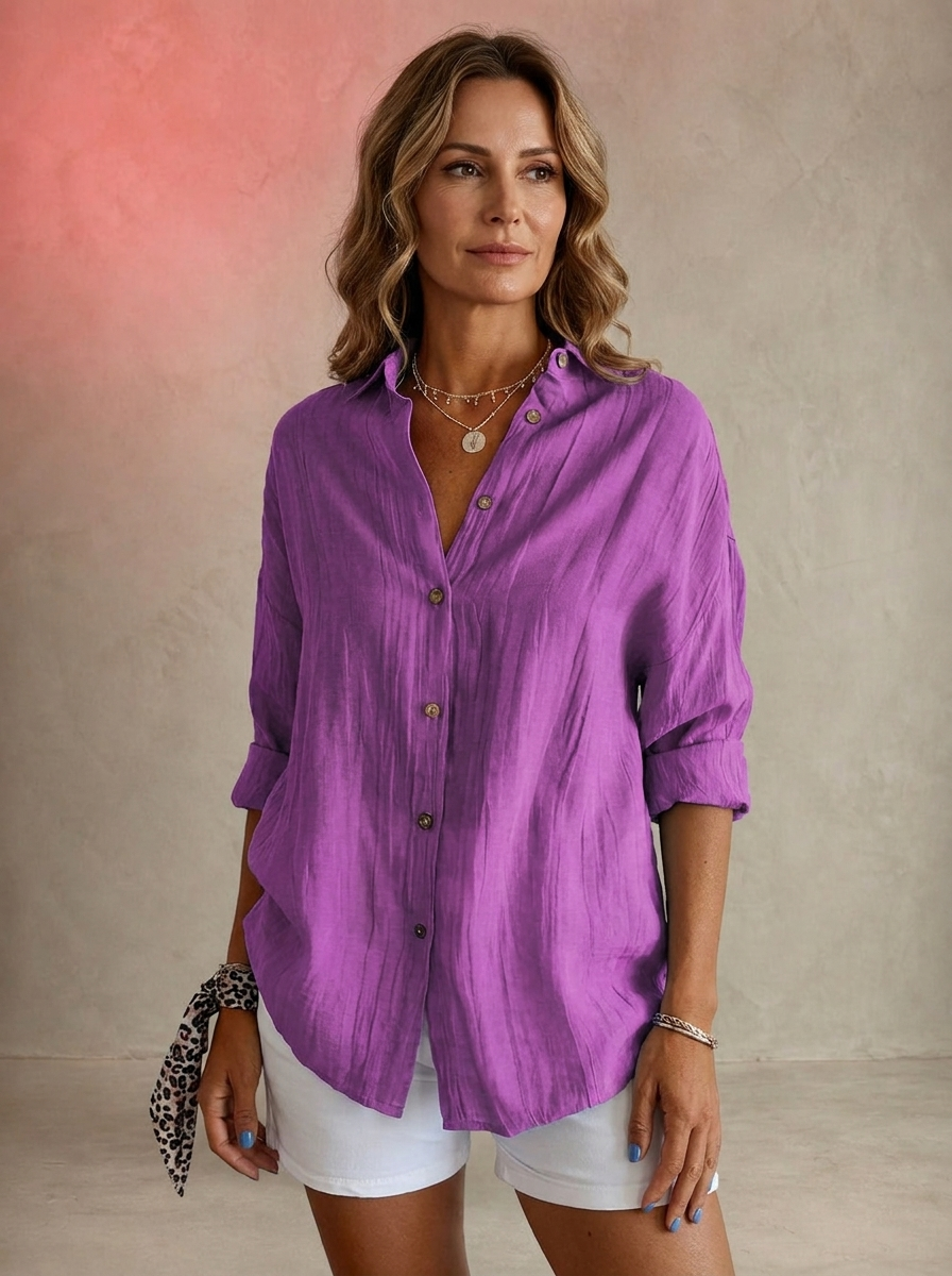 Lily - Elegant Pleated Blouse