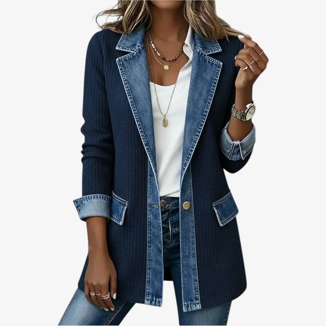 Emilia™ | Mixed Denim Jacket